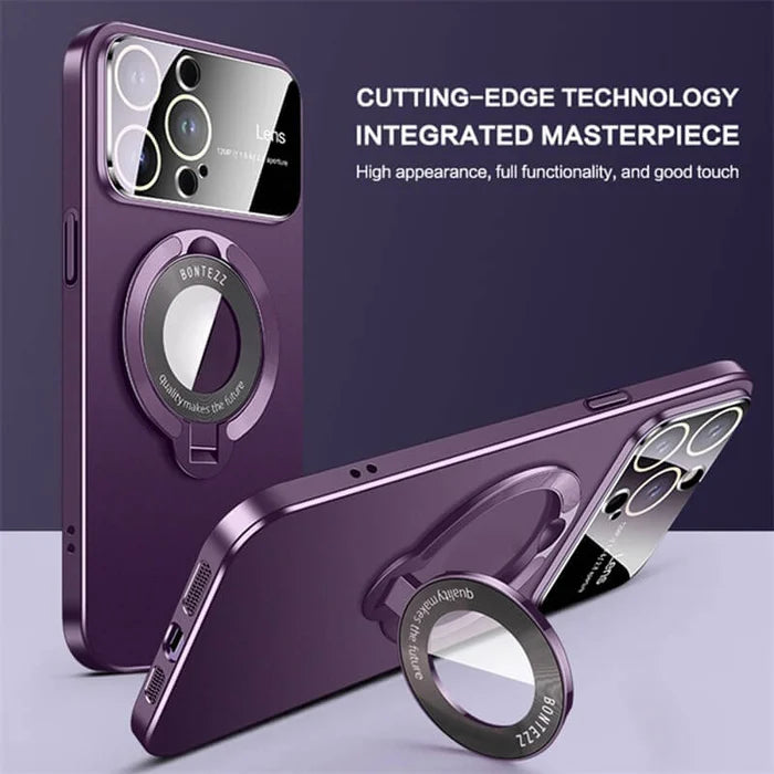 Large window phone case leak label magnetic bracket case for iPhone - Buy 2 Vip Shipping - Hot Sale 40% Off -