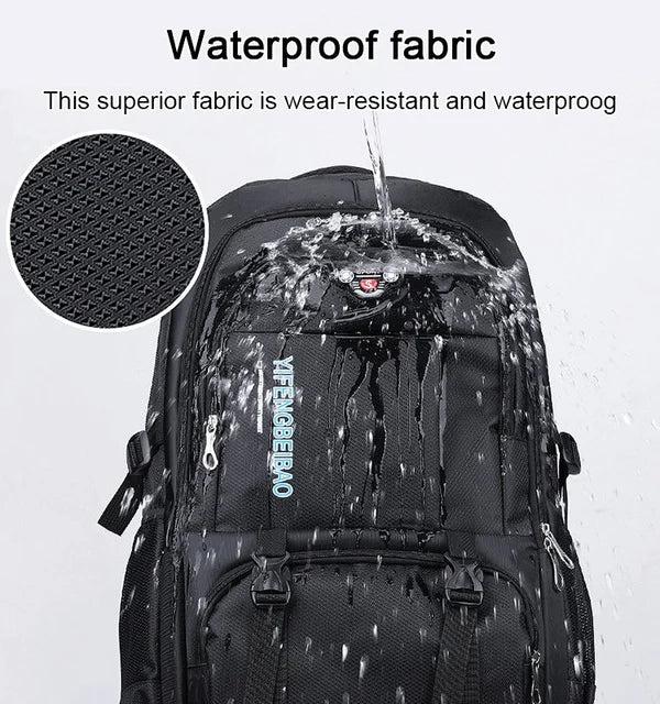 Expandable large - capacity oxford backpack