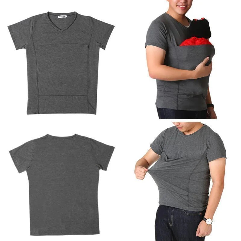 Frontaley - Kangaroo Pocket T-shirt - Christmas Hot Sale 2023