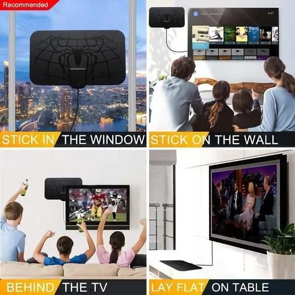 Spider pattern new HDTV cable antenna 4K (5G chip,  can be used worldwide) - LAST DAY 49% OFF