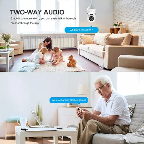 Wireless Wifi Light Bulb Camera Security Camera - Last Day Promotion