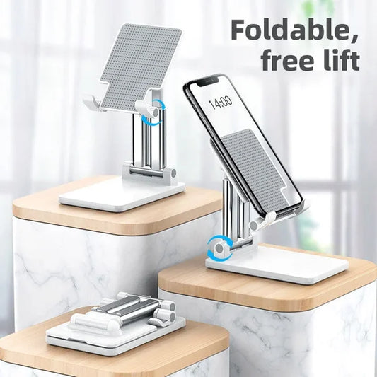 Foldable Aluminum Desktop Phone Stand - BUY 3 VIP SHIPPIING - (2024 New Year Hot Sale) 49% OFF