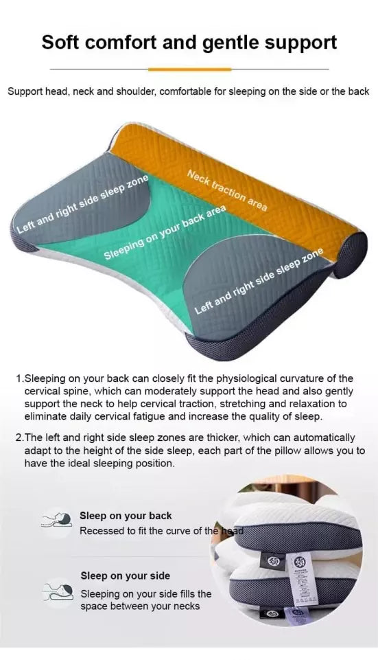 Misejan – Sleep Enhancing Cervical Support Comfort Goose Down Pillow – Save 48% & Vip Shipping