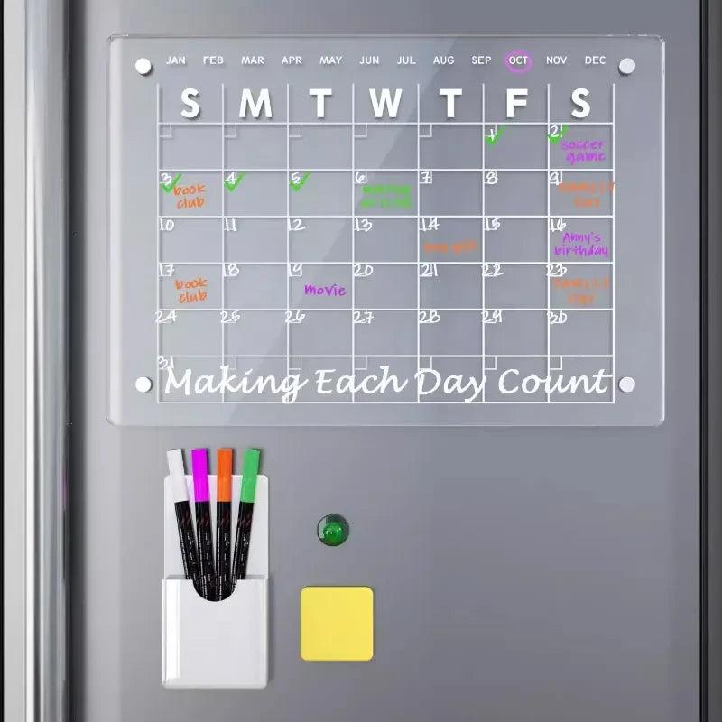 MemoMate – Magnetic Acrylic Calendar & Planner - Christmas Sale 60%