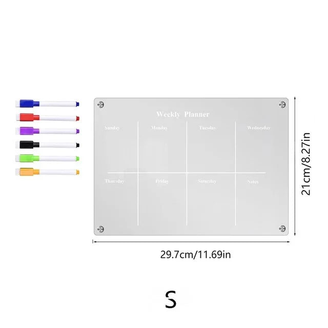 MemoMate – Magnetic Acrylic Calendar & Planner - Christmas Sale 60%