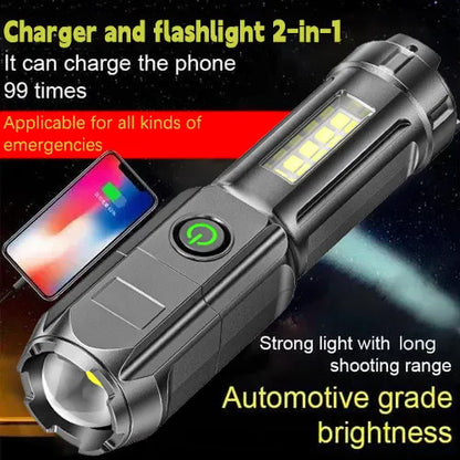 Multifunctional Rechargeable Flashlight