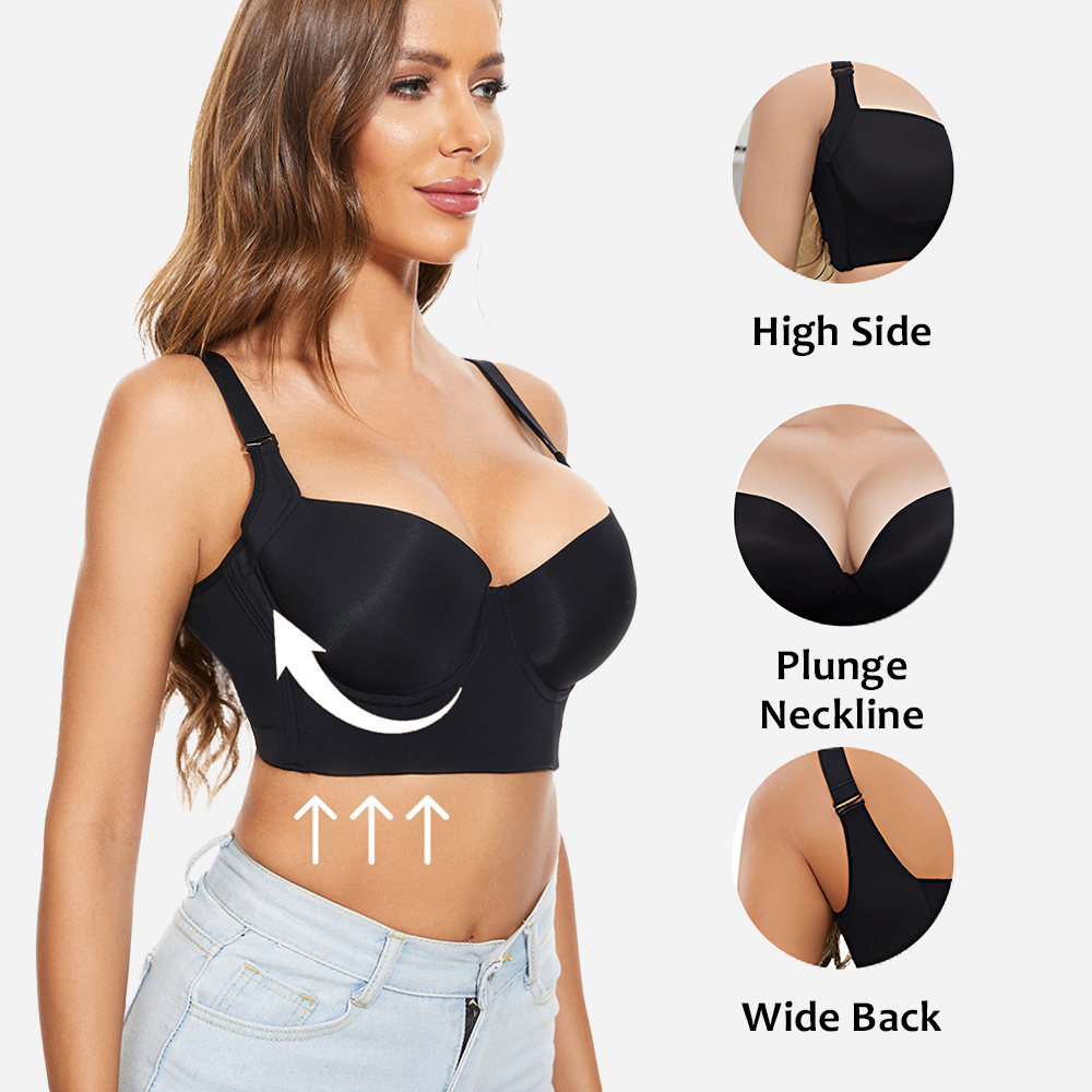 LilySure Push-Up Back Smoothing Bra