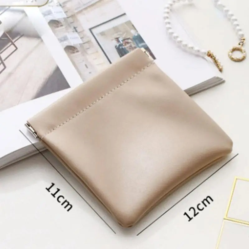 Pouchic - Personalized Snap Closure Leather Organizer Pouch - LAST DAY SALE 70% OFF