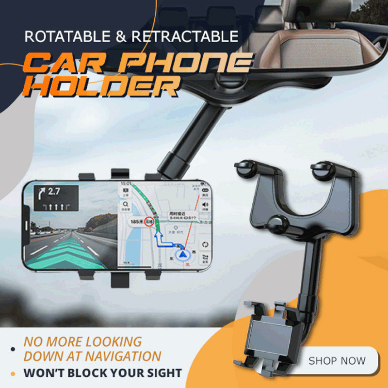 Rotatable And Retractable Car Phone Holder (BUY 2 VIP SHIPPING TODAY!) - Last Day Promotion 70% OFF