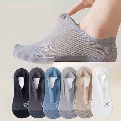 Ultra Thin Liner Socks Non Slip ComBed Cotton No Show Socks - Hot sale 50% Off