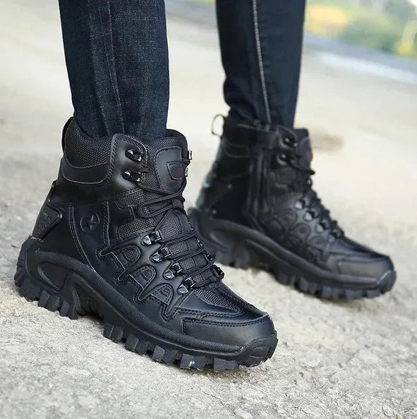 Hot Sale-Men's Outdoor Waterproof Non-Slip Hiking Boots Functional Combat Boots