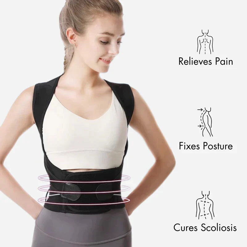 Adjustable Back Posture Belt Office Home Gym Unisex - 2024 New Year Hot Sale 70% Off