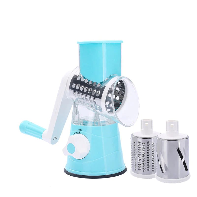 kitchen Artifact 3 in 1 Rotary Cheese Grater Vegetable Slicer