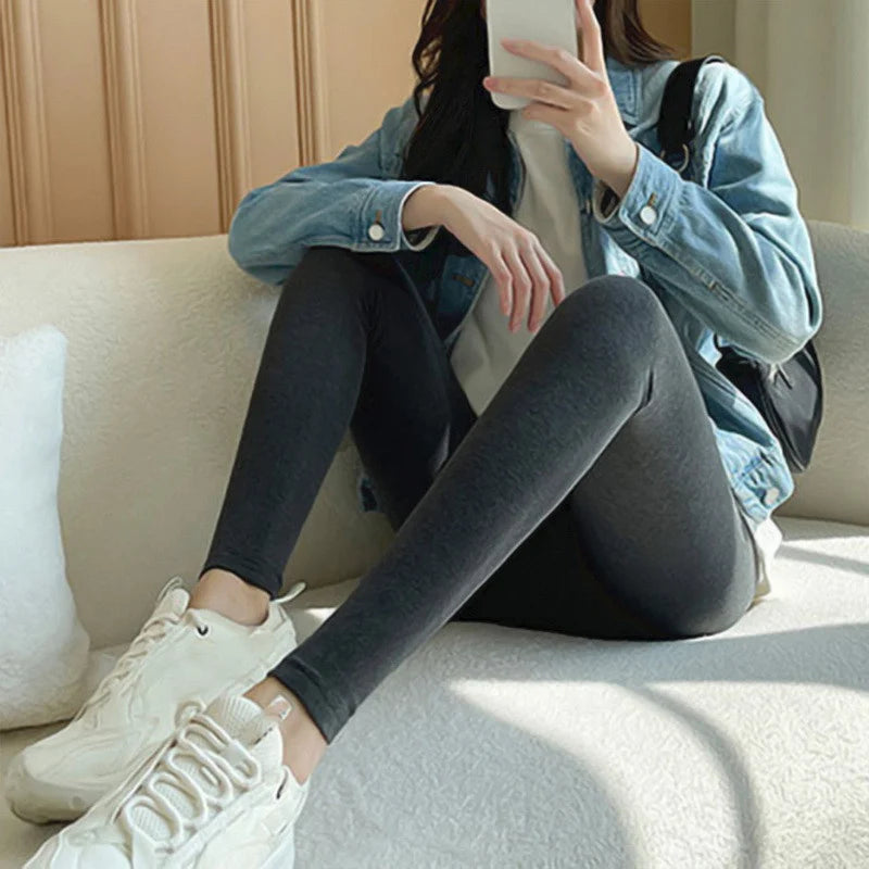 Acidella Leggings - Casual Warm Winter Solid Pants