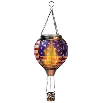 GreenLeavesGarden | Hot air balloon solar simulated flame lantern