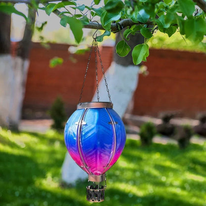 GreenLeavesGarden | Hot air balloon solar simulated flame lantern