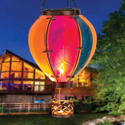 GreenLeavesGarden | Hot air balloon solar simulated flame lantern