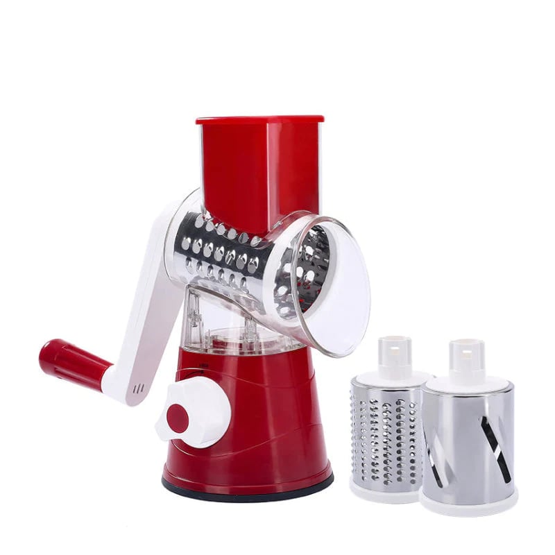 kitchen Artifact 3 in 1 Rotary Cheese Grater Vegetable Slicer