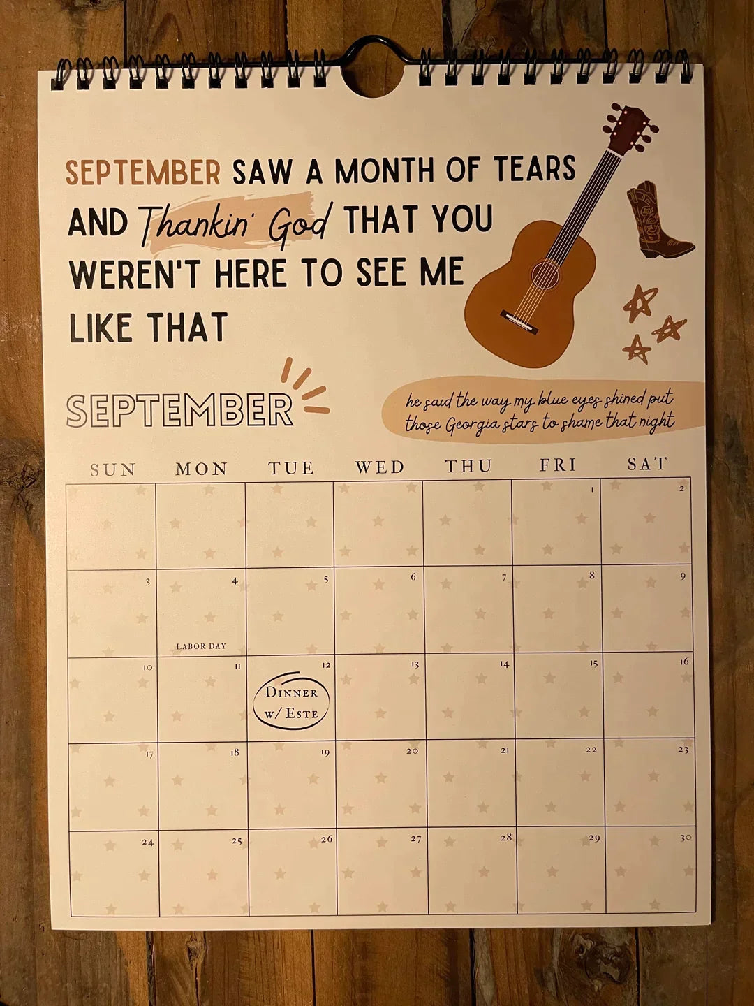 Lifesparking - TS Lyrics Calendar 2024 - End-of-year Hot Sale 50%