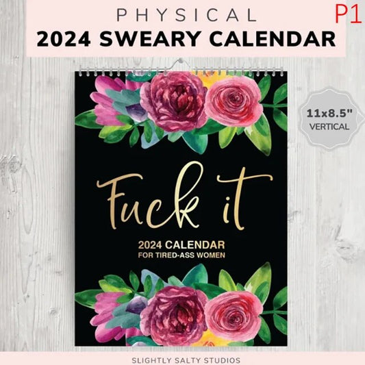 Calendar For Tired-Ass Women 2024