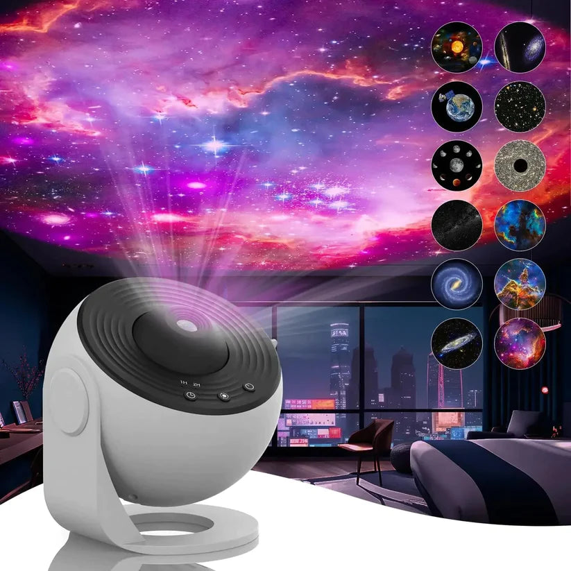 12 in 1 Night Light Galaxy Projector Starry Sky 360° Rotate Jwere - 2024 New Year Hot Sales 30% OFF