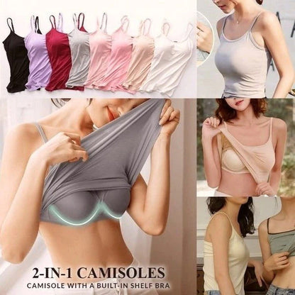 Tank With Built-In Bra - HOT SALE NOW 49% OFF