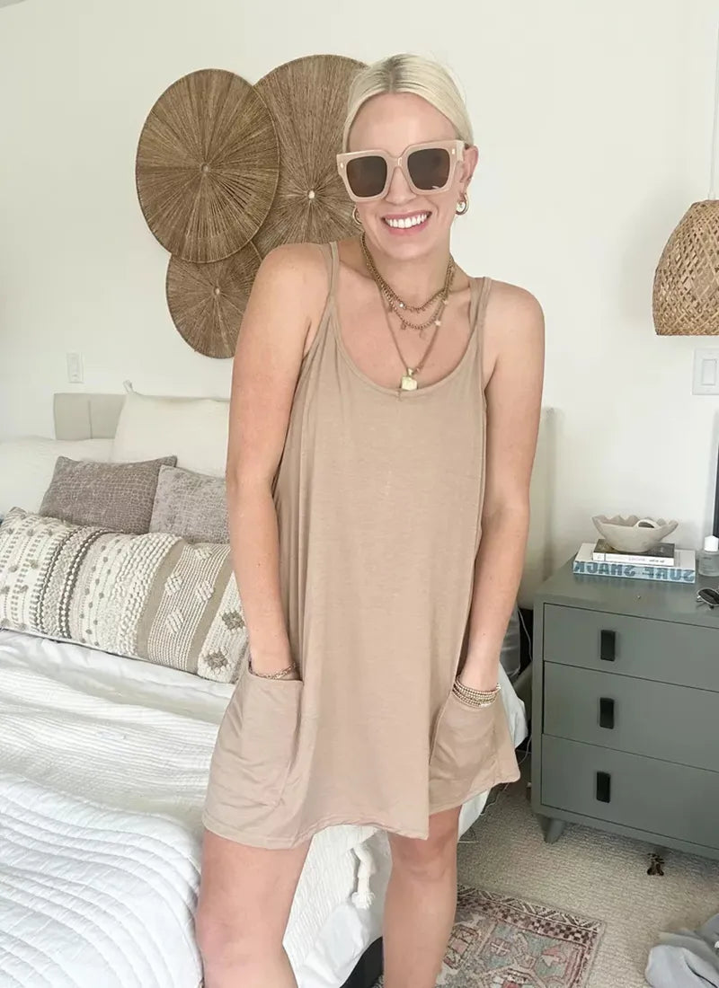 Summer Wide Mini Dress (Buy 2 VIP Shipping)