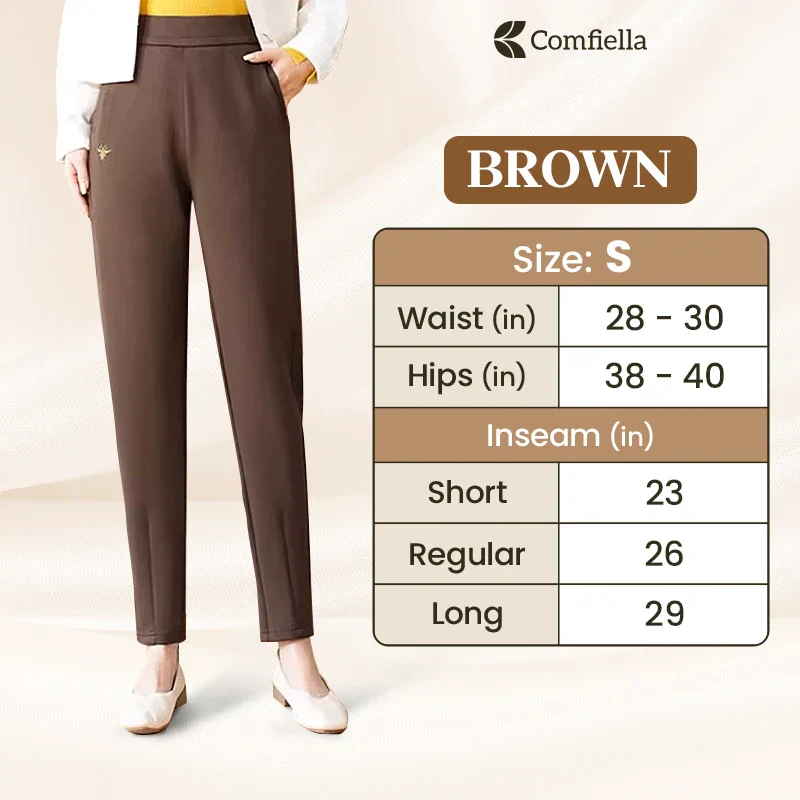 Comfiella - Women's Casual High Waist Modern Fit Pants - Hot Sale 50% Off