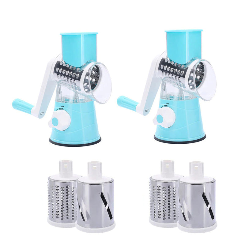 kitchen Artifact 3 in 1 Rotary Cheese Grater Vegetable Slicer