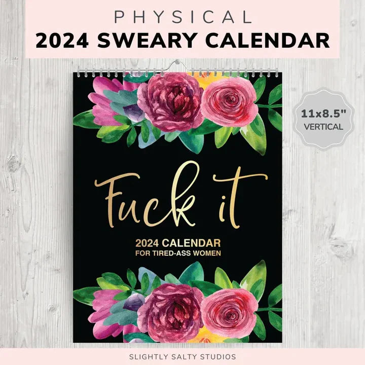 Calendar For Tired-Ass Women 2024