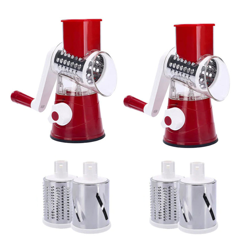 kitchen Artifact 3 in 1 Rotary Cheese Grater Vegetable Slicer