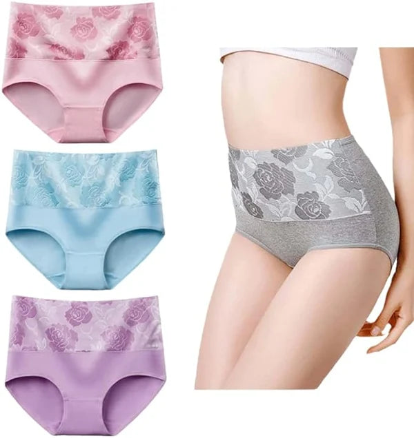 Cotton High Waist Abdominal Slimming Hygroscopic Antibacterial Panties - (Hot Sale 49% OFF)