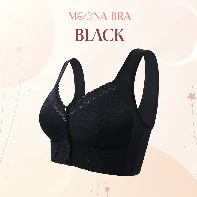 Moona Bra - Front Closure Breathable Bra for Seniors - LAST DAY SALE 80% OFF