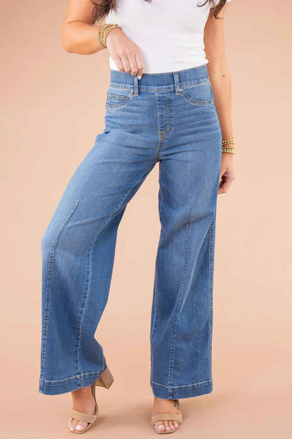 SEAMED FRONT WIDE LEG JEANS (BUY 2 VIP SHIPPING) - LAST DAY 50% OFF