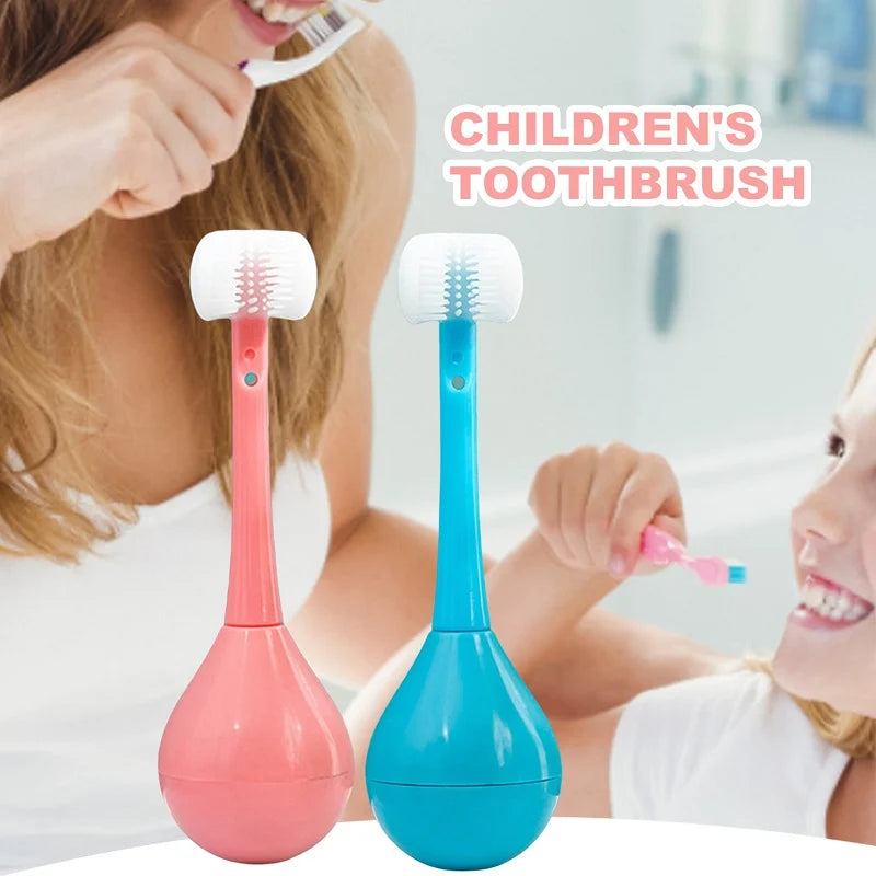 Children Three-Sided Toothbrush