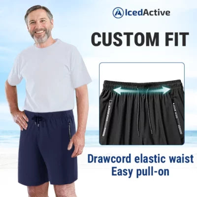 IcedActive - Unisex Ice Silk Quick Drying Stretch Shorts - Hot Sale 50% Off