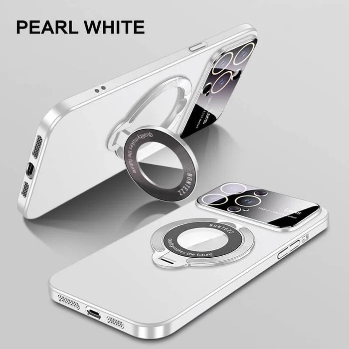 Large window phone case leak label magnetic bracket case for iPhone - Buy 2 Vip Shipping - Hot Sale 40% Off -