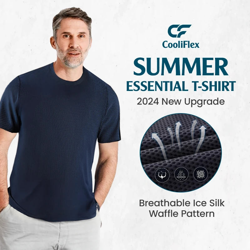 CooliFlex - Breathable Ice Silk Waffle Weave T-shirt - Hot Sale 50% Off