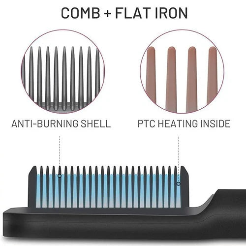 Multitudet - Negative Ion Hair Straightener Styling Comb - LAST DAY 49% OFF