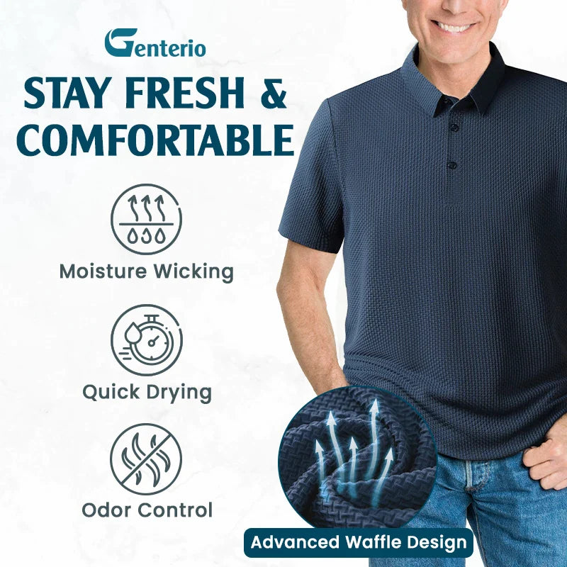 LuxePolo - Men's Icy Silk Anti-wrinkle Polo Shirt | LAST DAY 70% OFF