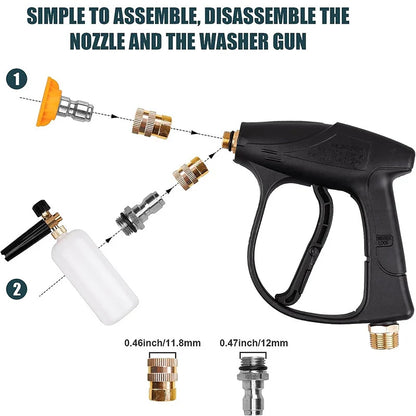 Water Spray Tool with 5 Pressure Washer Nozzle Tips