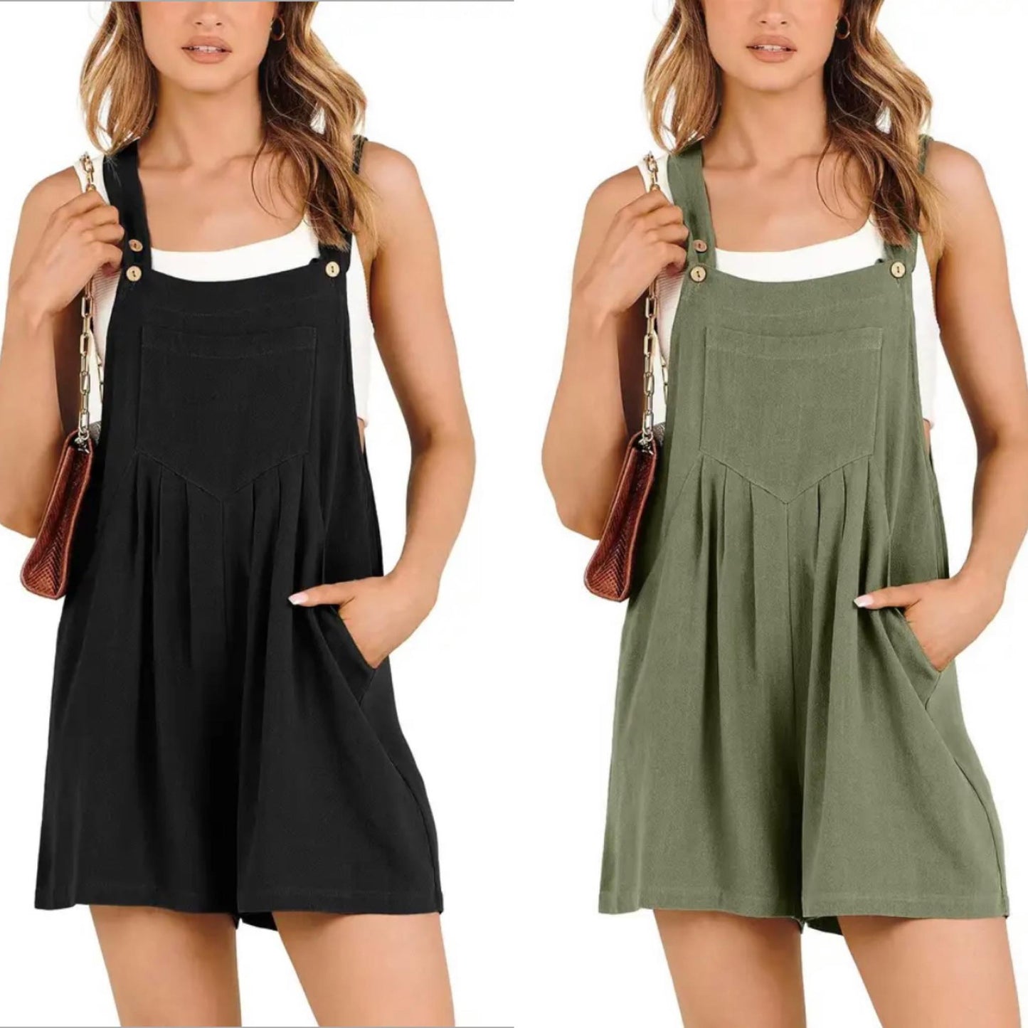 Casual Adjustable Strap Loose Bib Rompers - Last Day 50% OFF