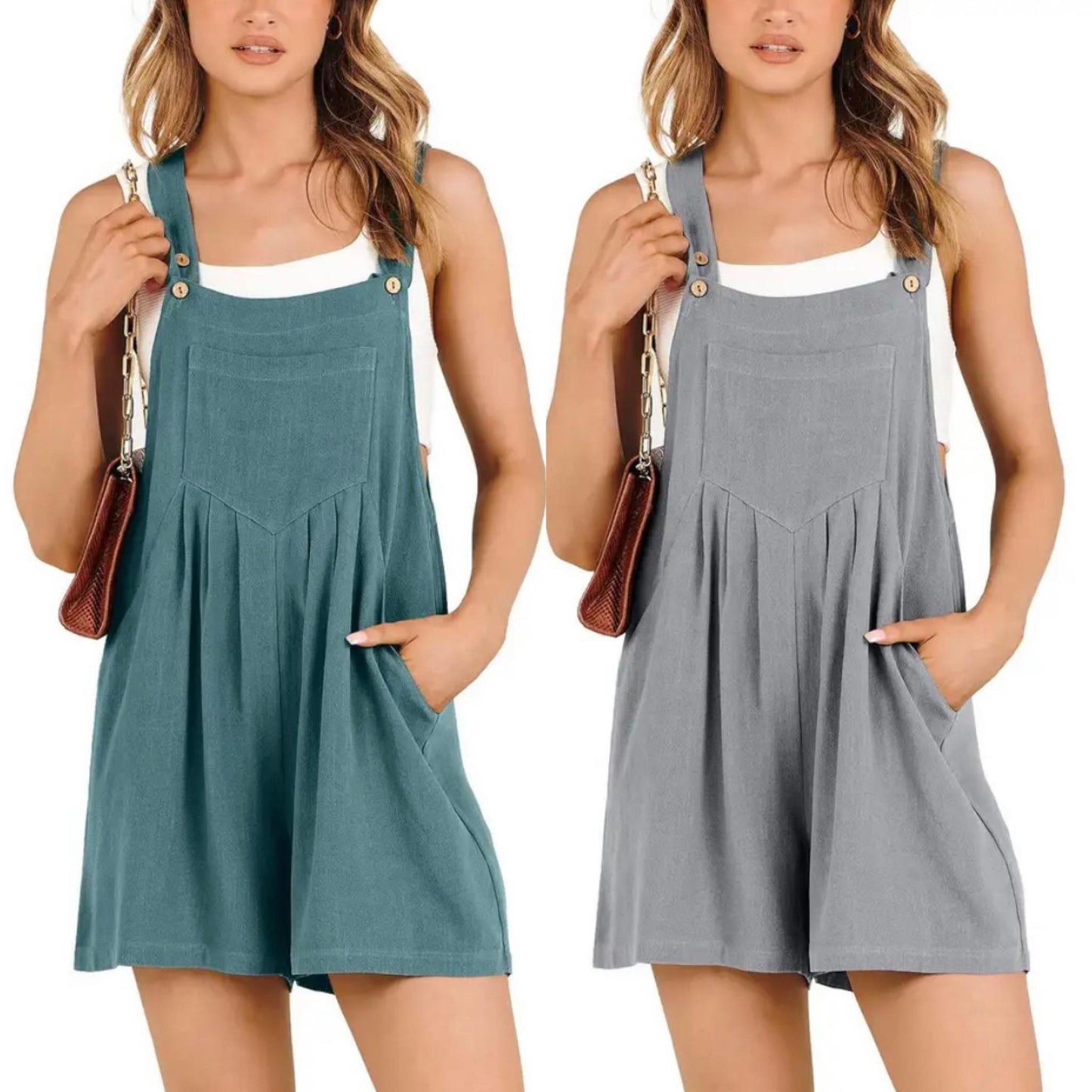 Casual Adjustable Strap Loose Bib Rompers - Last Day 50% OFF