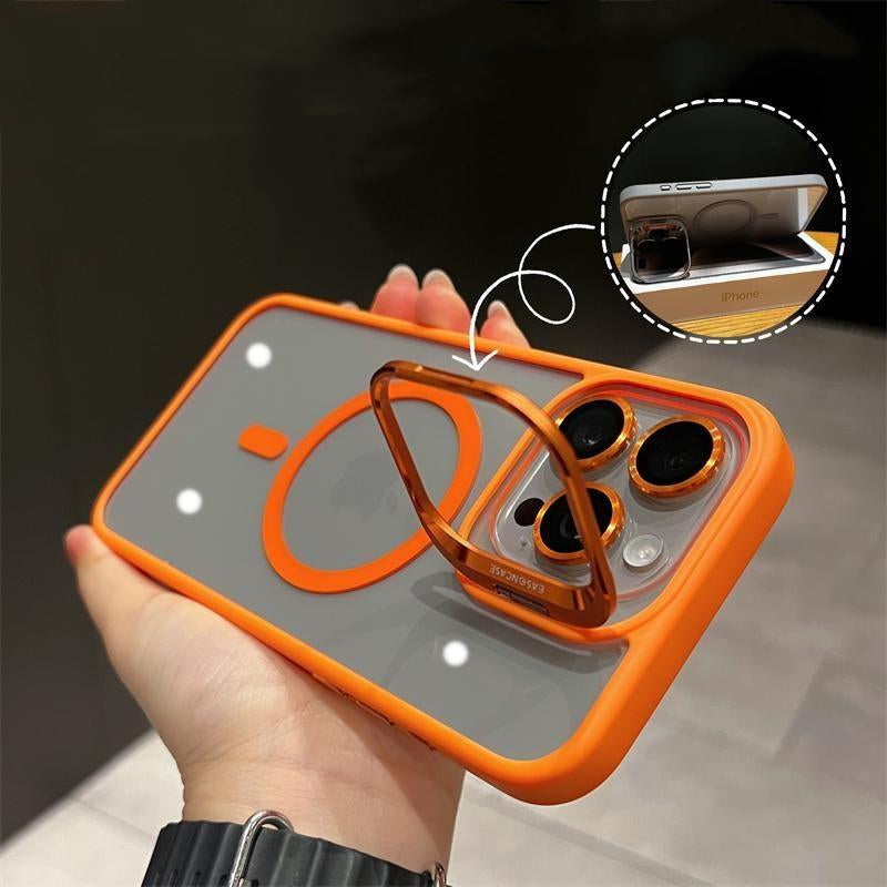 Uniqucase - Lens Protection Metal Ring Holder Magsafe Phone Case