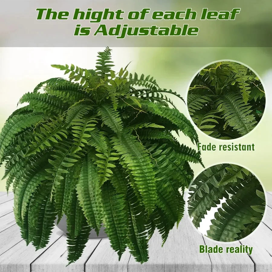 Resistant Lifelike Artificial Boston Fern – Hot Sale 50% Off