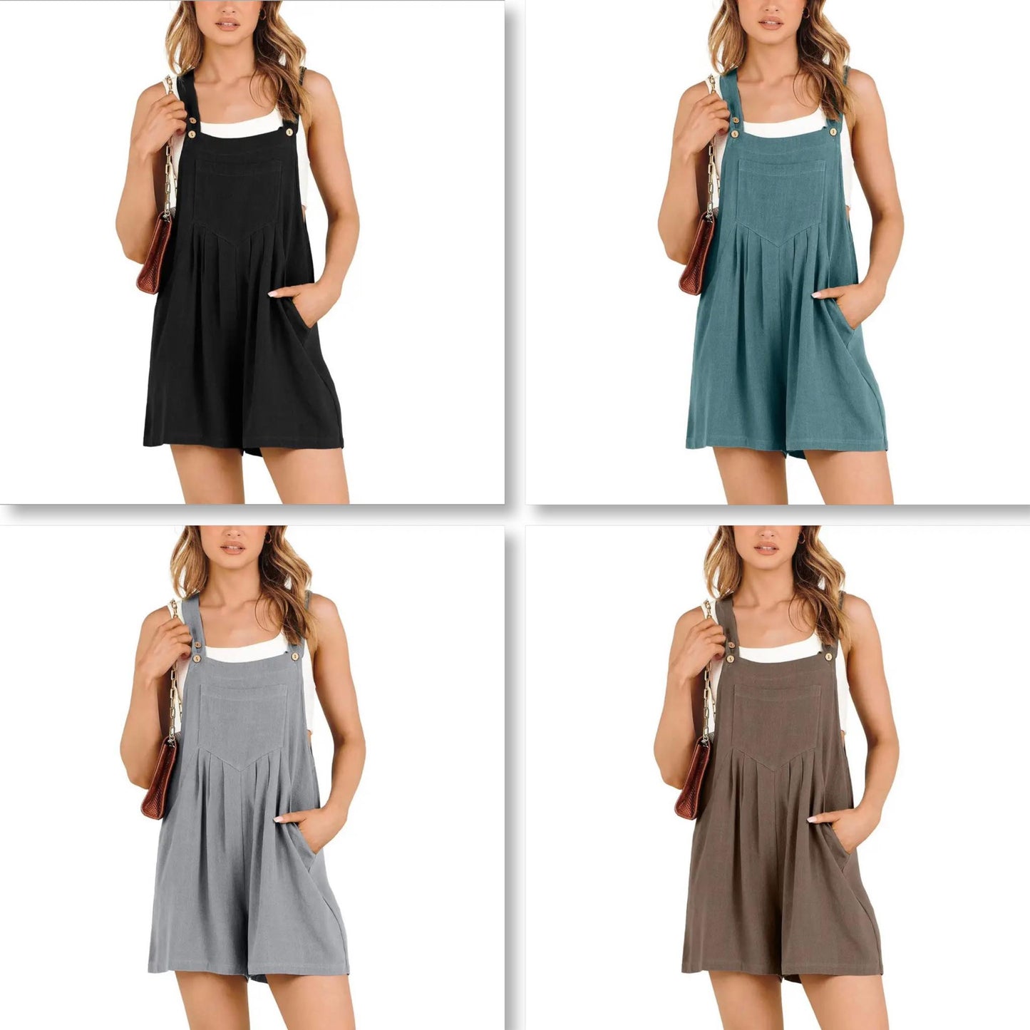 Casual Adjustable Strap Loose Bib Rompers - Last Day 50% OFF