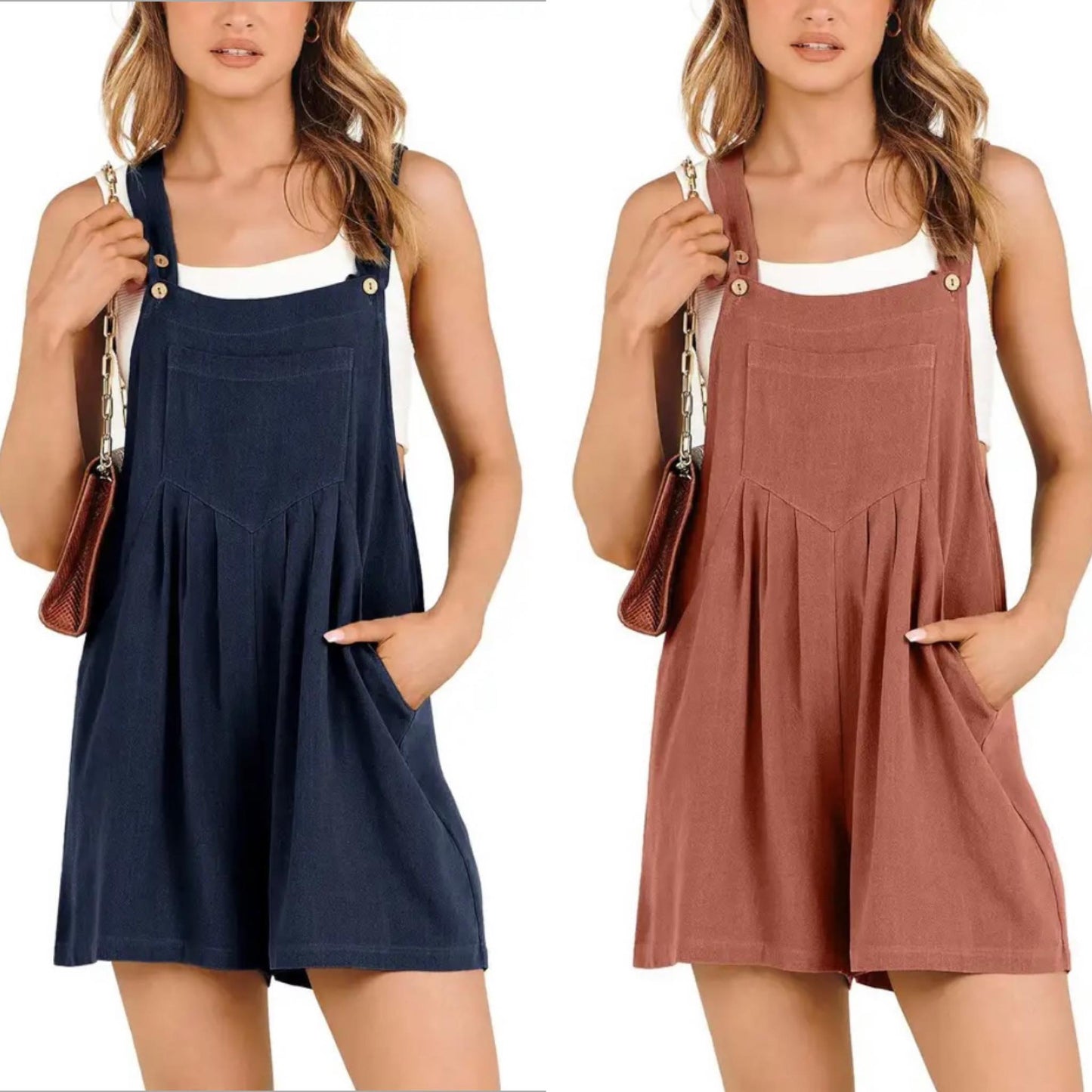 Casual Adjustable Strap Loose Bib Rompers - Last Day 50% OFF