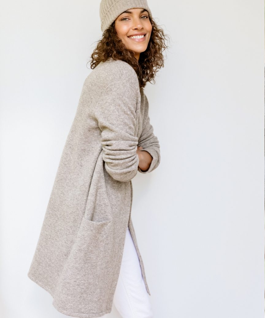 Long Patch Pocket Sweater Coat (LAST DAY 50% OFF - Vip Shipping Only TODAY )