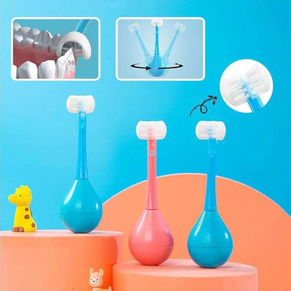 Children Three-Sided Toothbrush