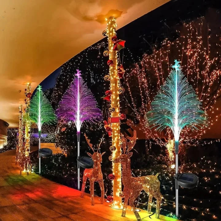 Archictisete 7 Color Changing Solar Christmas Trees Lights